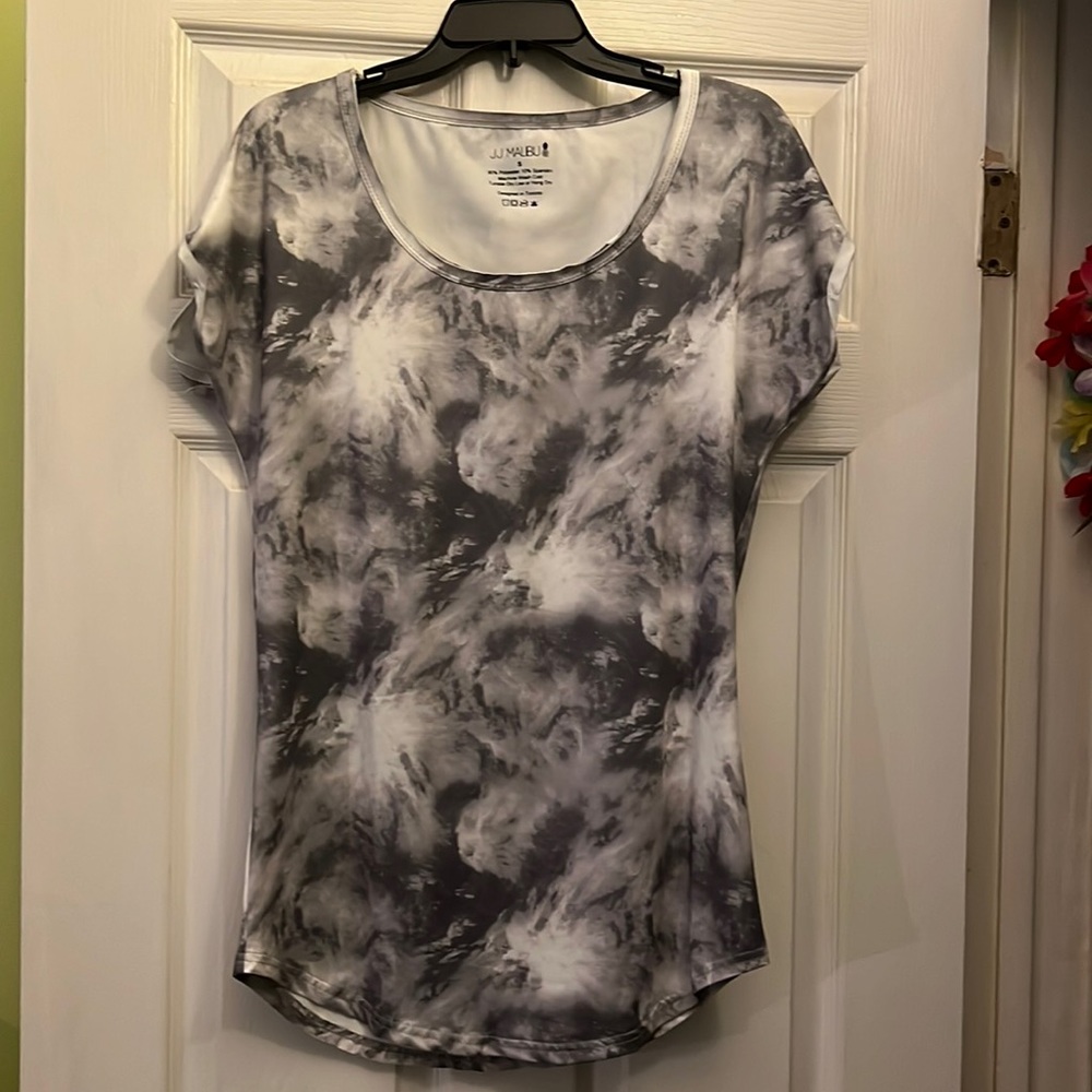 Barely used JJ MALIBU Stay Tonight Tank - Grey Tie Dye (Small)
